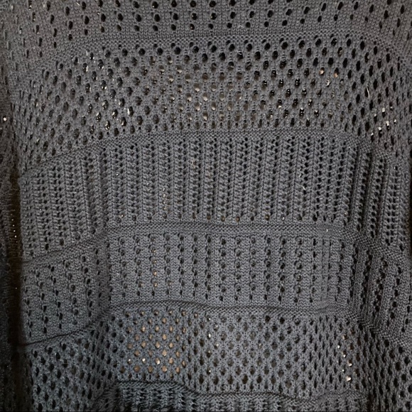 Autumn Cashmere Black Tassel Crew Neck Sweater - Picture 2 of 11